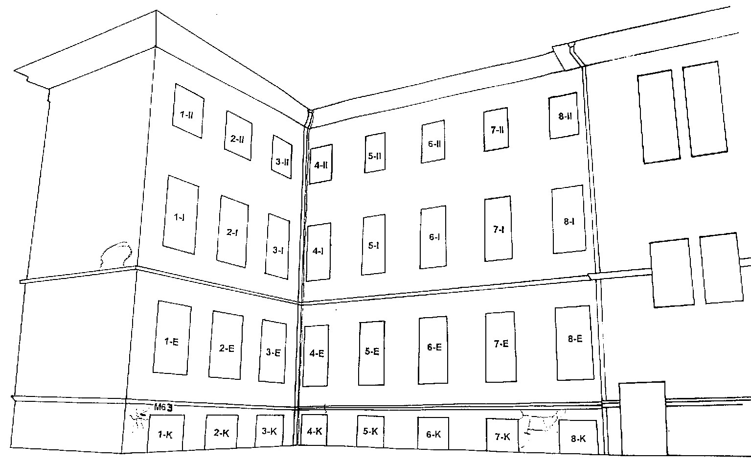 Die grafische Darstellung einer Fassade